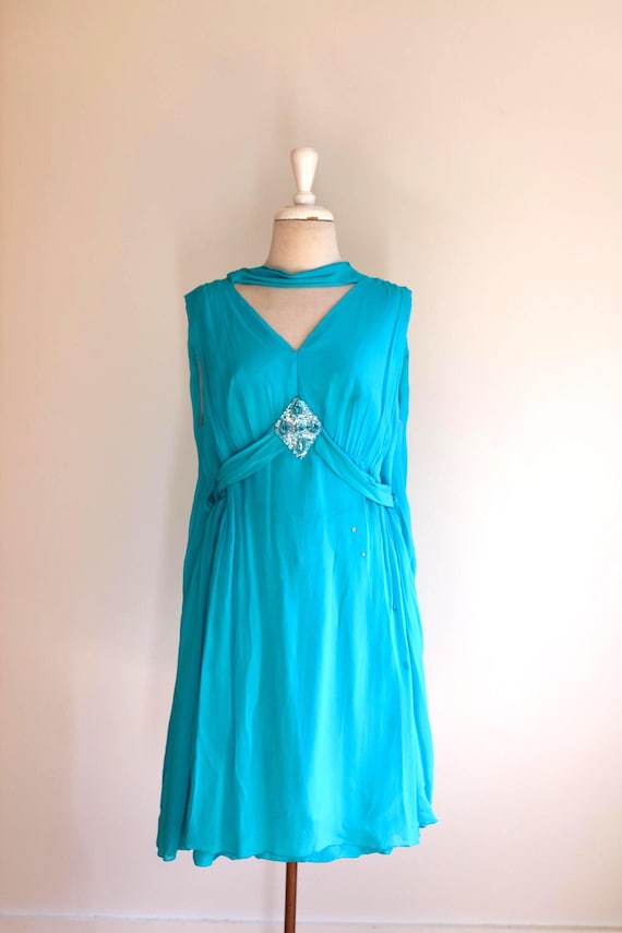 mint green and cream dress Printed Puff Sleeve Midi Mint/Cream Colors:Beryl Green 32 inches in height boho lux bridal Fabulously Dressed Boutique Plus