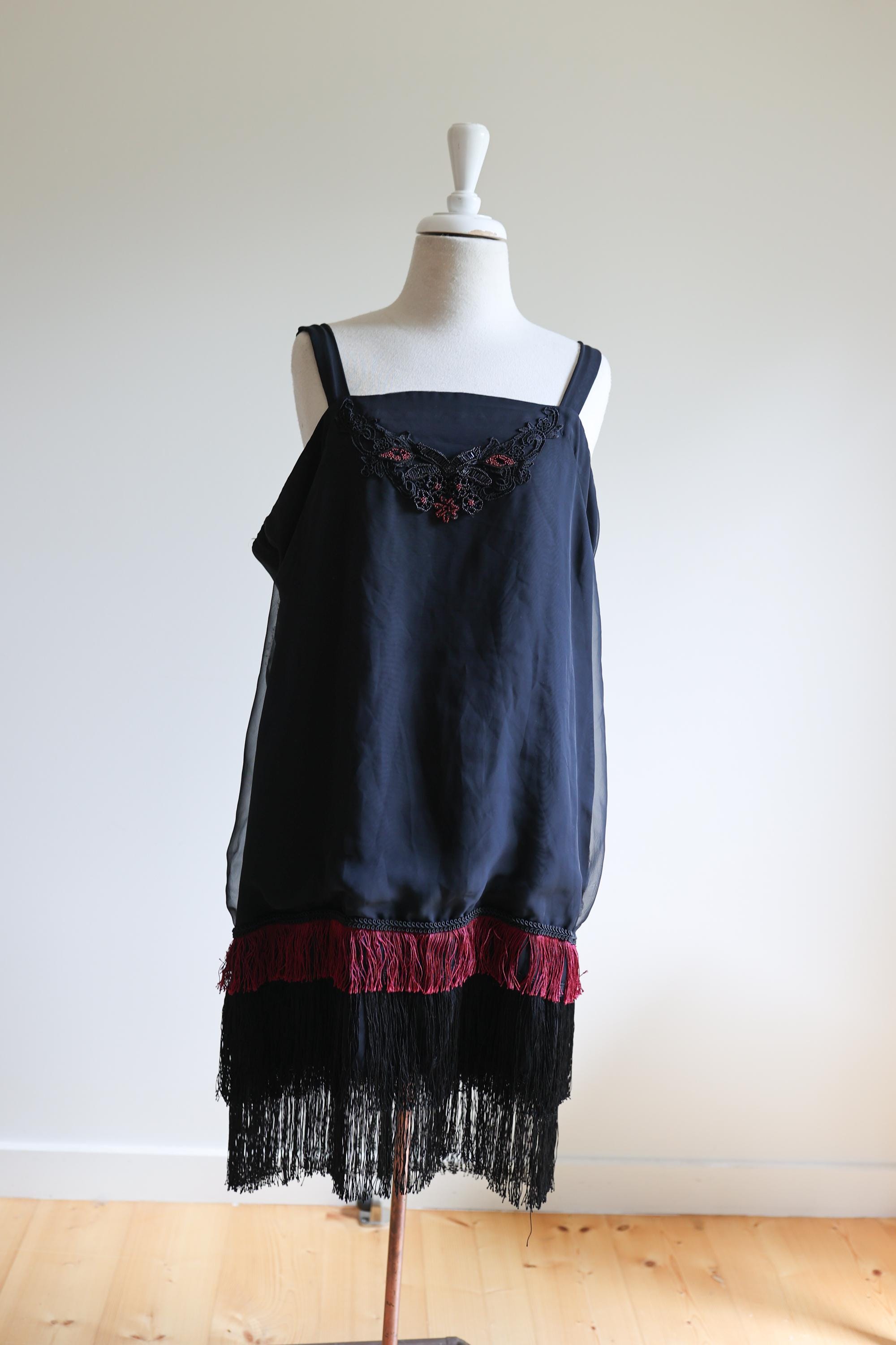 1920s Low Back Dress