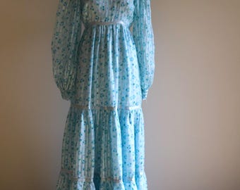 Vintage 70s Jcpenney Fashions Empire Waist Floor Length Sky Blue Prairie Floral Maxi Dress XS - Etsy Vintage 70s Jcpenney Fashions Empire Waist Floor Length Sky Blue Prairie Floral Maxi Dress XS - Etsy