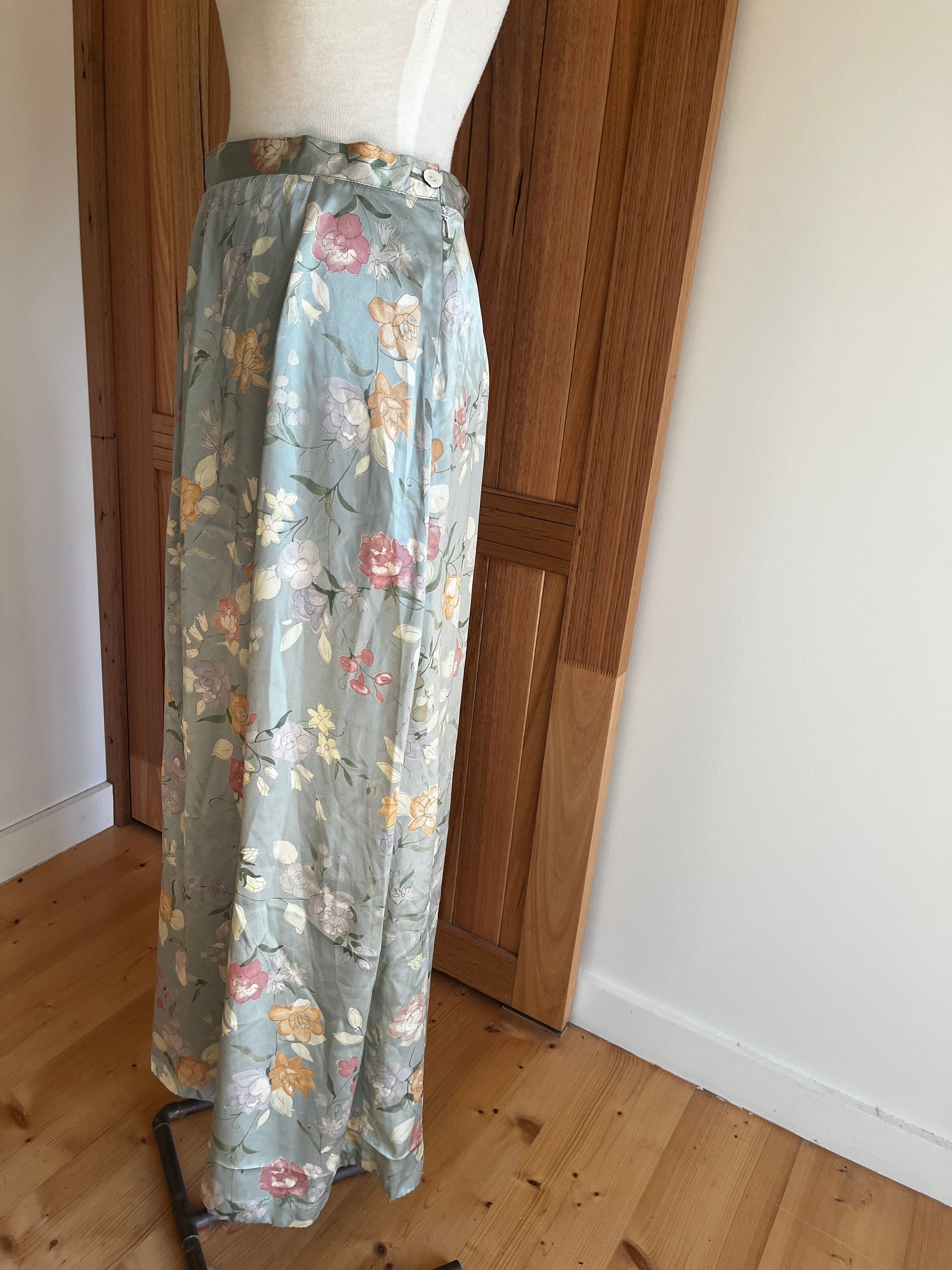 Vintage ralph lauren silk skirt - Etsy 日本