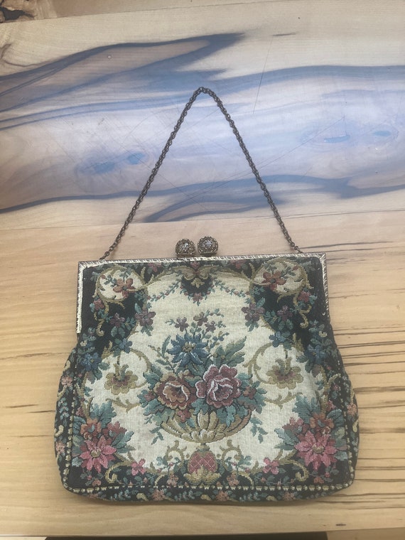 Stunning antique tapestry bag - image 2