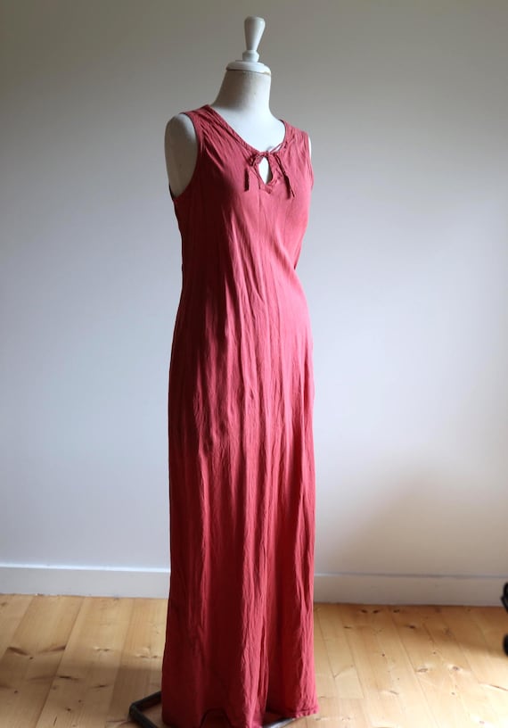 laura ashley linen dress Vintage Vintage 90s Laura Ashley Linen