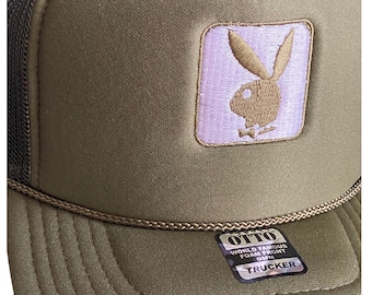 Bunny Trucker Hats | Trendy Trucker Mesh Hats | Retro Vintage Trucker Hat | Adjustable Trucker Foam Pink Hats | Snapback Hats Man