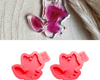 Stampo in silicone per resina epossidica Baby Fox - 2 pezzi - Crea portachiavi, etichette, orecchini e graziosi gioielli fai da te per bambini