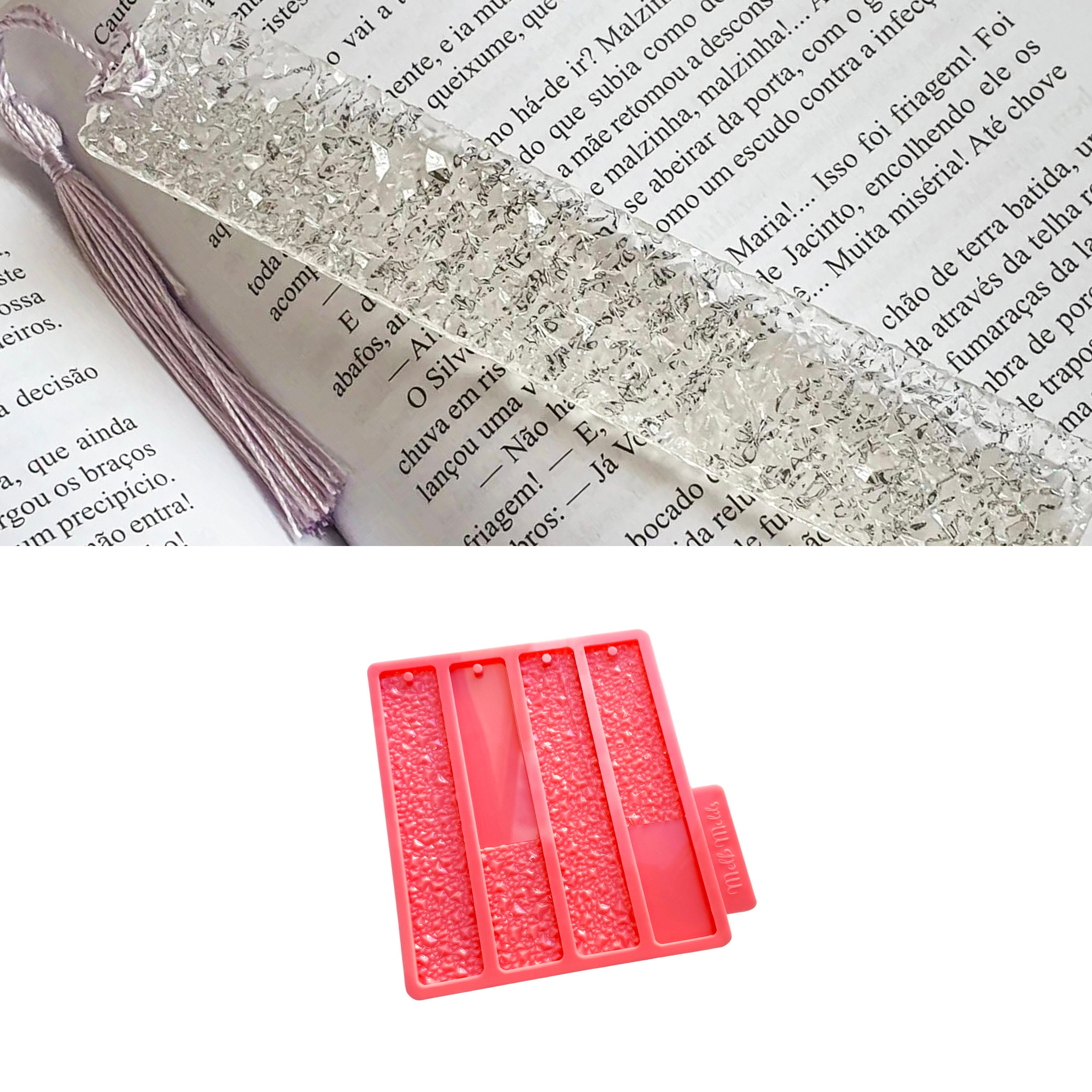 Standard Soft Druzy 4 Bookmarks Silicone Mold 2.5x14 cm/0.98x5.51 | Soft  Druzy Surface Pattern Bookmark Epoxy Resin Silicone Mold