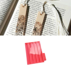 Slim 5 Bookmarks Silicone Mold 1.5x14 Cm/0.59x5.51 High Quality Silicone  Mold Silicone Mold for Resin Art Bookmark Mold 