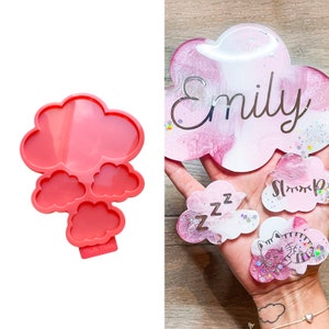 Cloud Silicone Mold for Epoxy Resin - Small Style - Create Baby Shower Gifts, DIY Home Decor, Welcome Signs, & Door Plaques