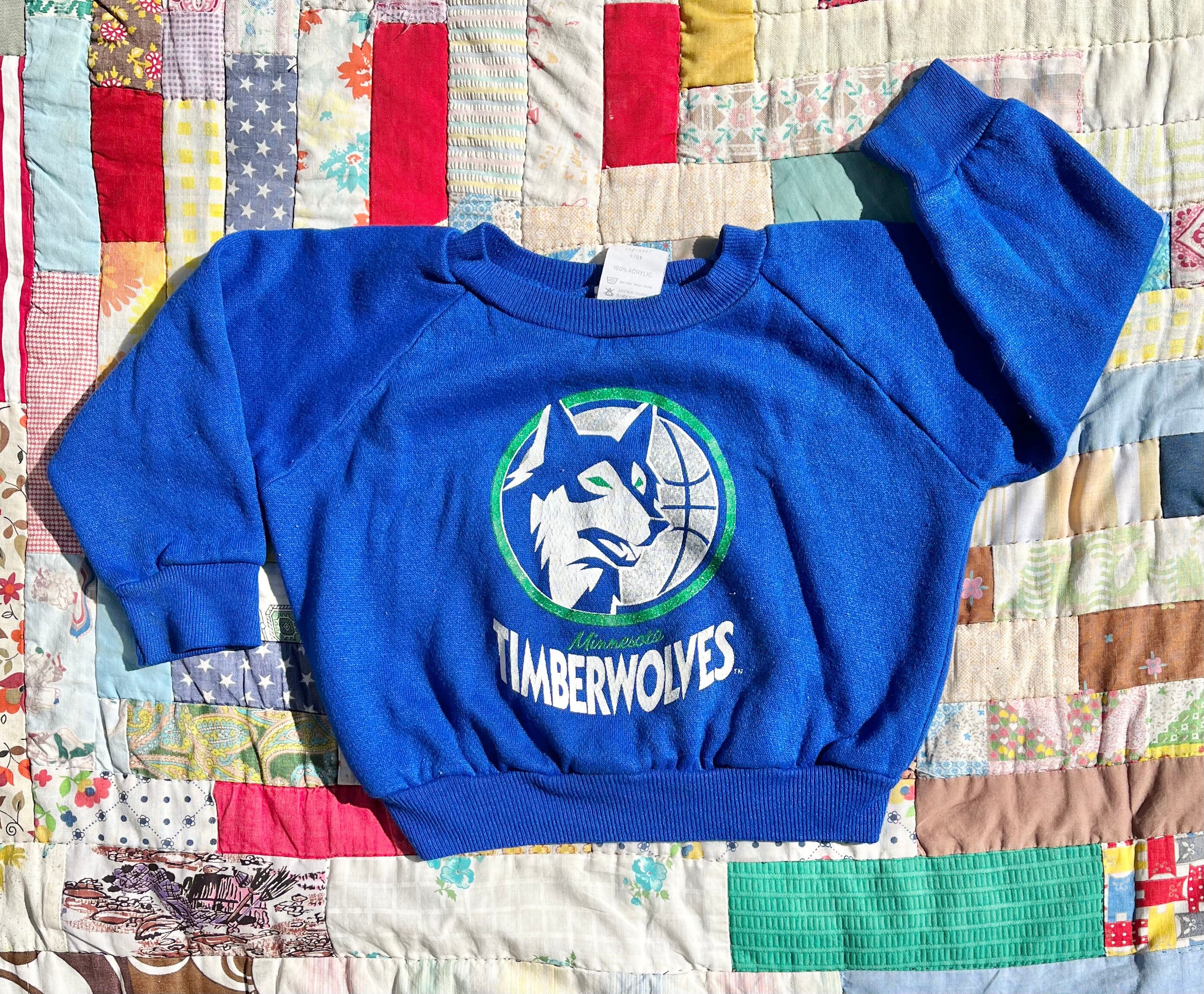 18M Vintage 90s Timberwolves Sweatshirt Basketball - Etsy Canada