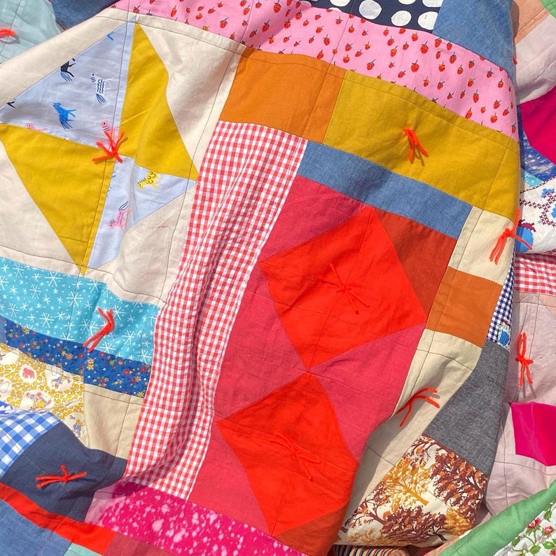 HANDMADE PATCHWORK QUILT Queen Size Etsy