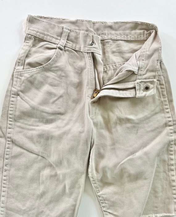 Vtg 80’s Light Khaki Shorts kids 10 - image 4