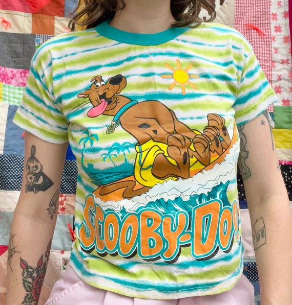 Adult S Vtg 90s/00s Scooby Doo Surf Tshirt Kids La