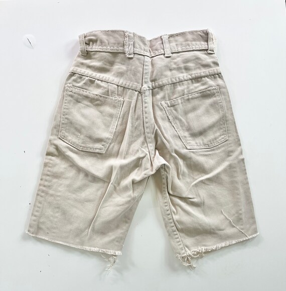 Vtg 80’s Light Khaki Shorts kids 10 - image 2