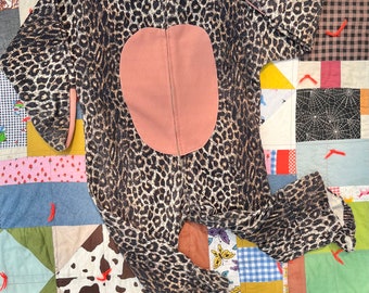 Vintage 80’s Leopard Cat Costume Kids size 5