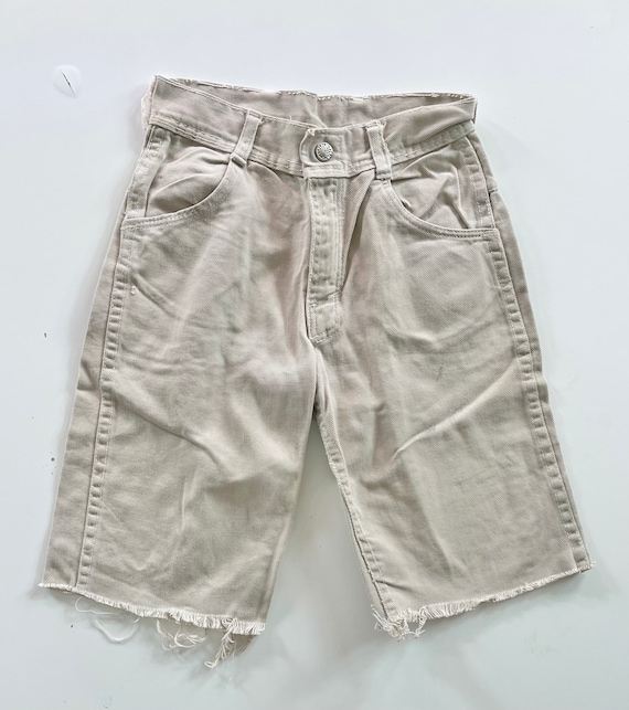 Vtg 80’s Light Khaki Shorts kids 10 - image 1