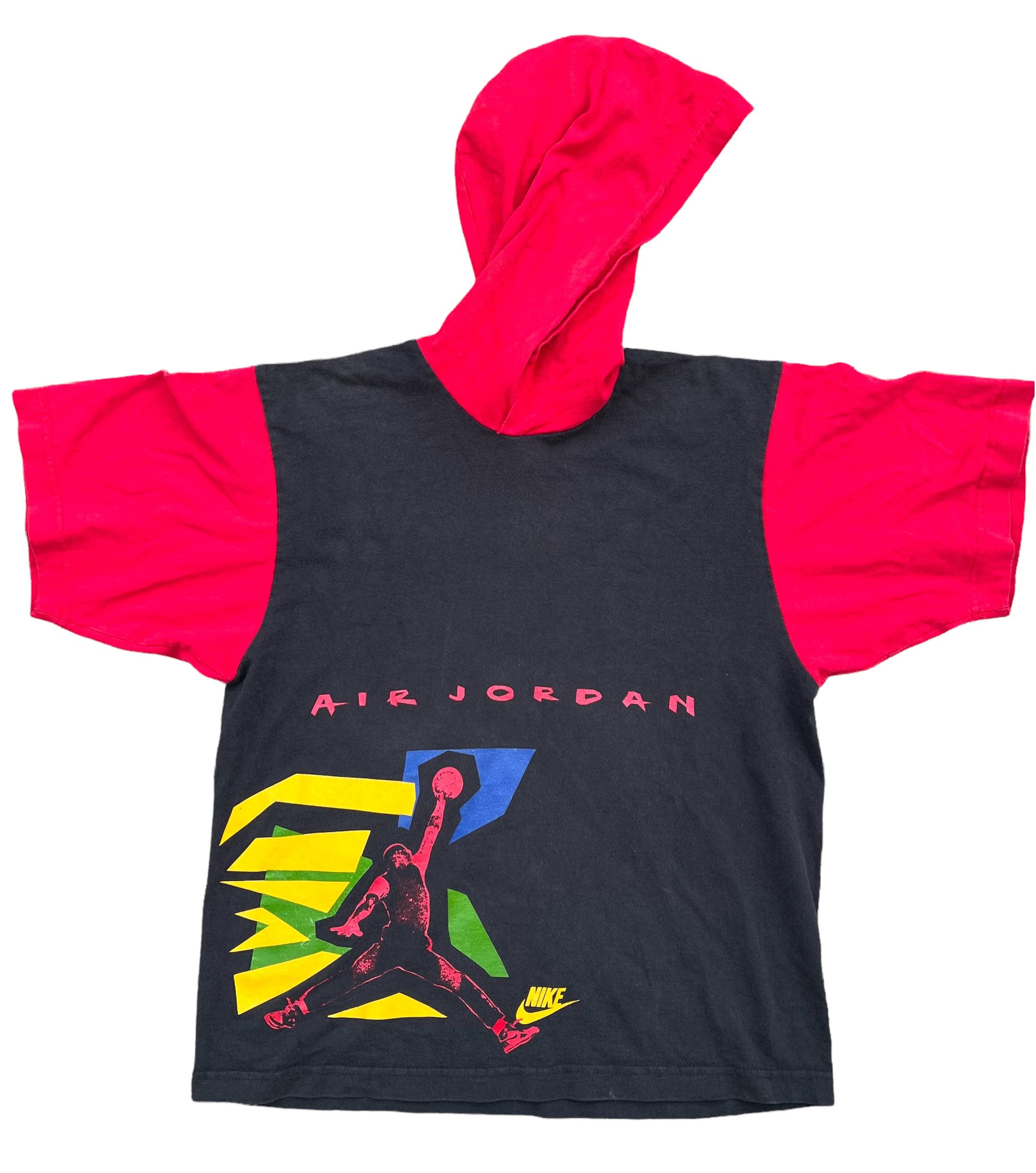 Vtg 90 s Air Jordan Hoodie Tshirt Kids 8