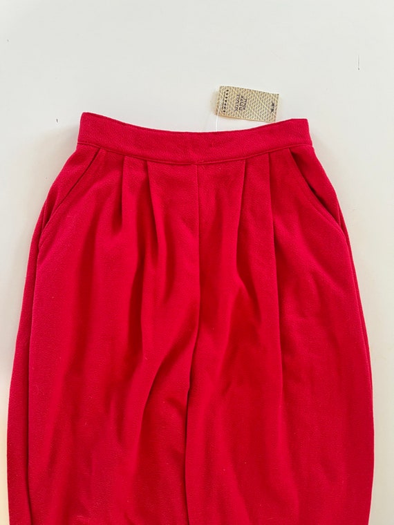 Vintage 90s Tricot Express Red Pants xs/s - image 10