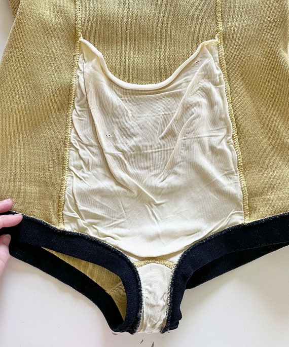 Vtg 60’s One Piece Yellow Swimsuit - image 8