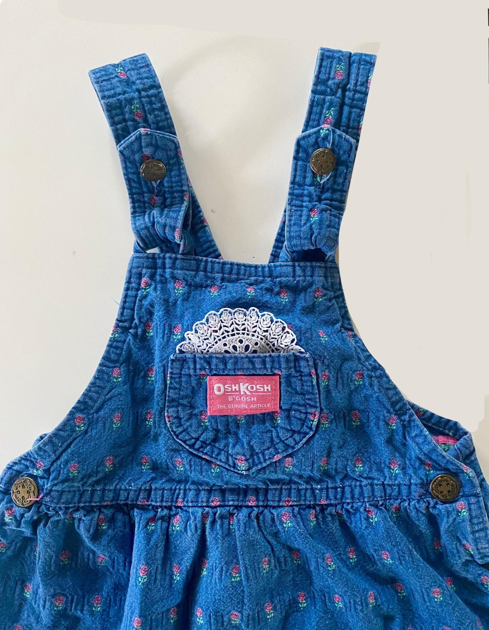 Vintage 80s Oshkosh Overall Dress Kids Size 6 - Etsy Vintage 80s Oshkosh Overall Dress Kids Size 6 - Etsy