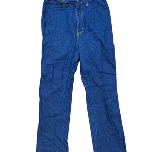 34 W vtg 70s/80s Dark Wash Denim Jeans Touché image 3