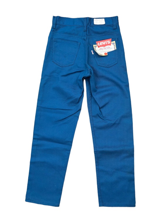 Vtg 60’s/70’s Levis NOS Teal Blue Jeans Kids size 