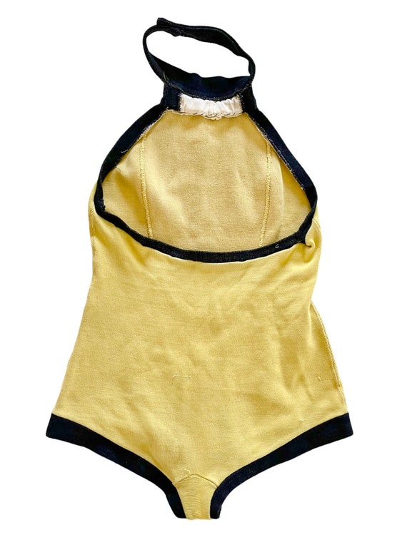 Vtg 60’s One Piece Yellow Swimsuit - image 5