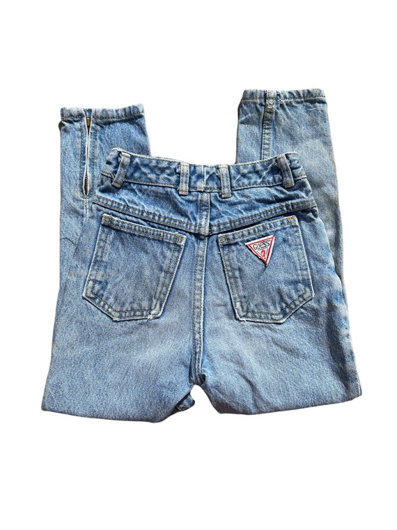 Forkert løber tør smeltet Buy Vtg 90s Guess Denim Jeans Cuff Zipper Kids Sz 6/7 Online in India - Etsy