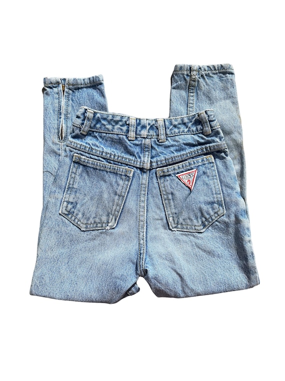 Forkert løber tør smeltet Buy Vtg 90s Guess Denim Jeans Cuff Zipper Kids Sz 6/7 Online in India - Etsy