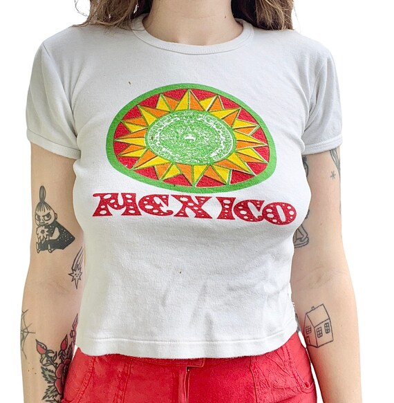 Vtg 70’s Mexico Tshirt Adult S - image 1