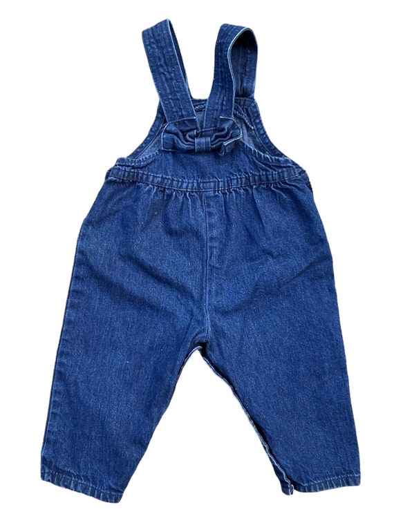 Vtg 80’s/90’s Oshkosh Denim Overalls Kids 18M - image 3