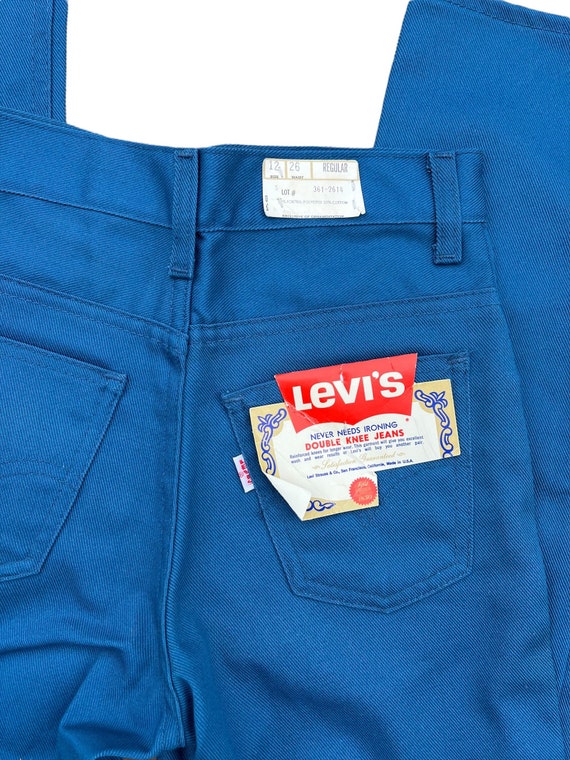 Vtg 60’s/70’s Levis NOS Teal Blue Jeans Kids size… - image 2