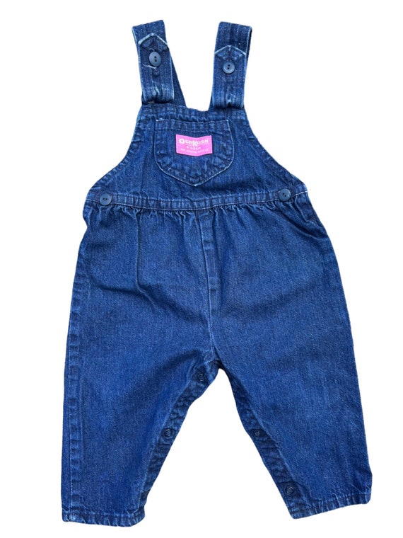 Vtg 80’s/90’s Oshkosh Denim Overalls Kids 18M - image 1