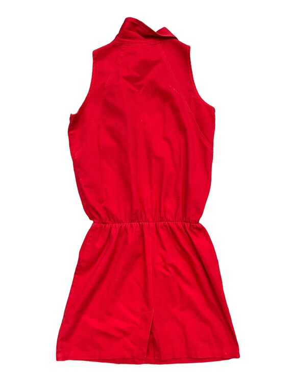 Vtg 70’s/80’s Red Dress Adult M - image 5