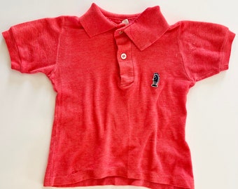 Polo de ajedrez vintage de los años 70 Para niños Sz 4