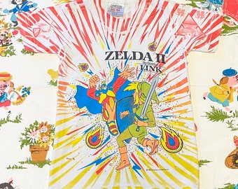 Kids 6/7 Vintage 80’s Zelda ll Link Tshirt RARE!