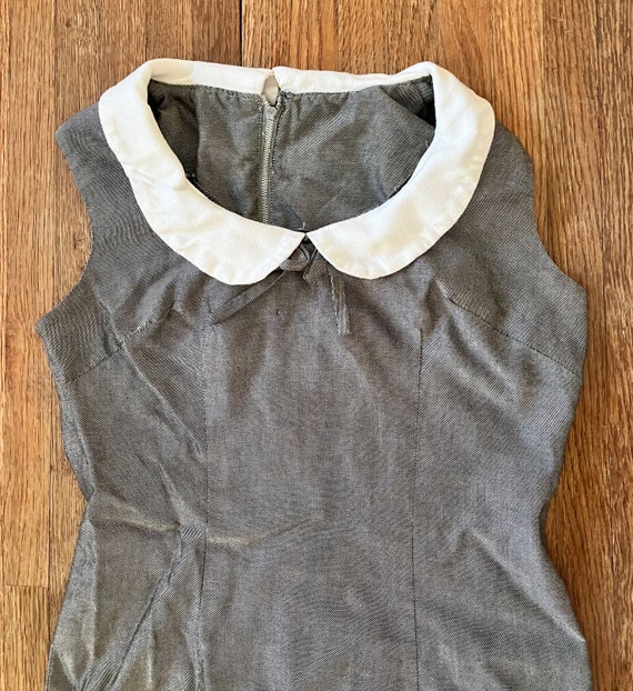 Vintage 60’s Gray Pencil dress adult small/xs - image 3
