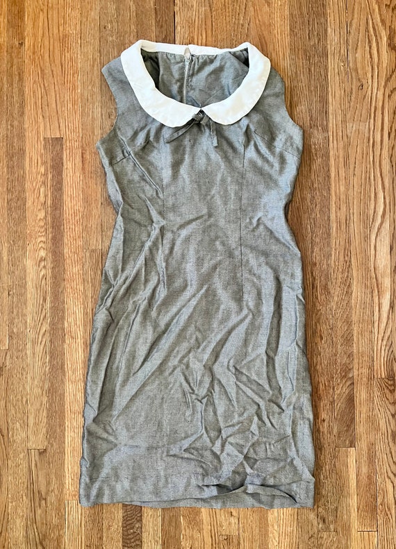 Vintage 60’s Gray Pencil dress adult small/xs - image 1
