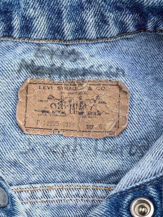 Vtg 70’s Levis Denim Jean Jacket Kids 5 - image 3