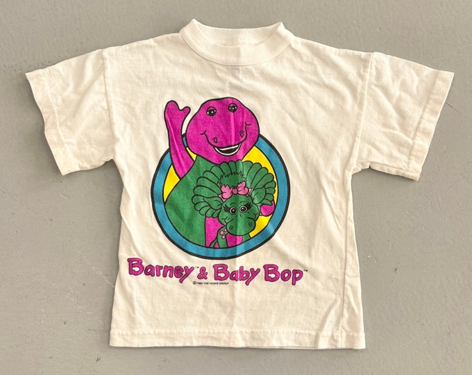 Vintage 90s Barney Baby Bop Tshirt Kids 4 5 Etsy