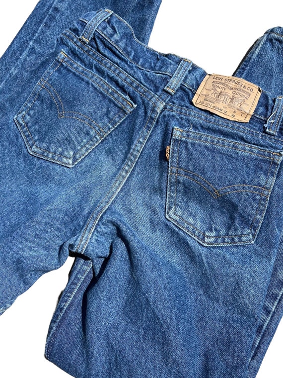 Kids 10/12 Vtg 80’s Levis Denim Jeans - image 4