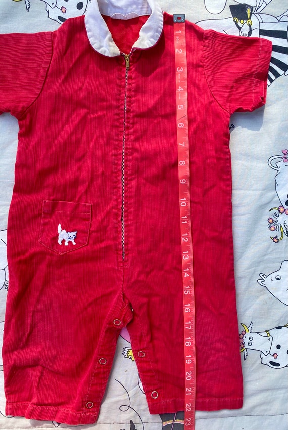 Vintage 50's Kids Zip-Up Coverall 18m - image 9