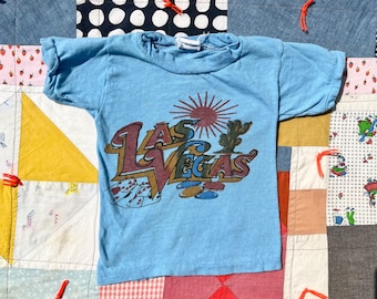 Vintage 60’s Las Vegas Tshirt Kids 2T Rare soft beautiful tourist Tshirt