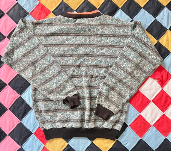 Vintage 80’s/90s Geometric neon Sweatshirt Adult … - image 5