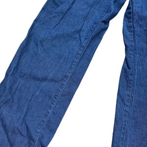 34 W vtg 70s/80s Dark Wash Denim Jeans Touché image 7