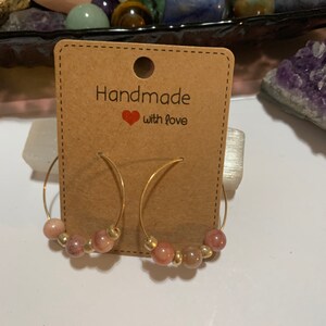 Crystal Hoop Earrings|Sandstone||Lead Free|Plastic Beads|Woman||Girls|Fashionable|Unique