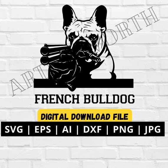 Card Making & Stationery Embellishments Papercraft Bulldog SVG French