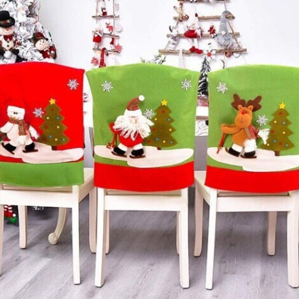 Christmas Chair Back Covers Etsy