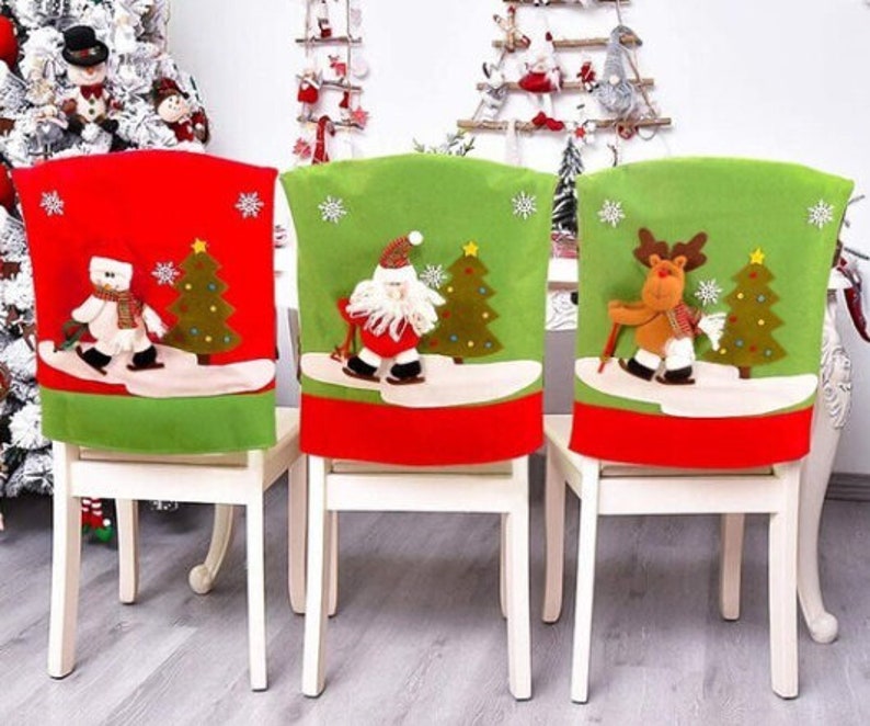 Christmas Chair Covers Etsy