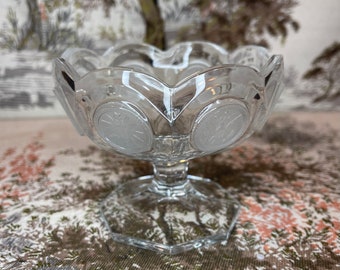 Vintage 1977 Avon by Fostoria Glass Clear Dish, Vintage Coin Dish