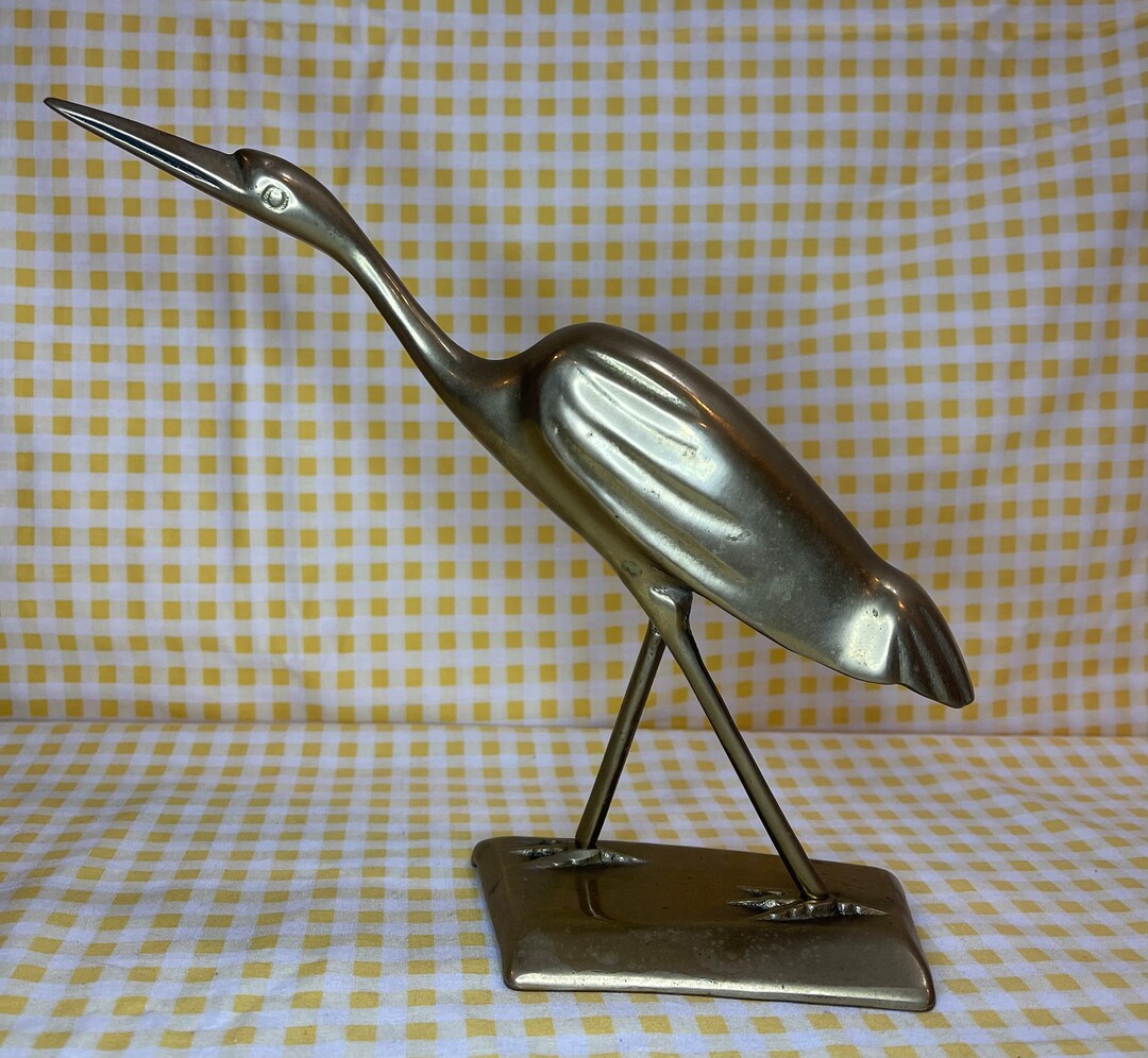 Vintage Brass Crane Crowning Touch Collection Brass Crane Etsy