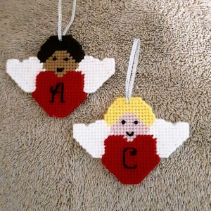 Multicultural Angel with Heart Ornament